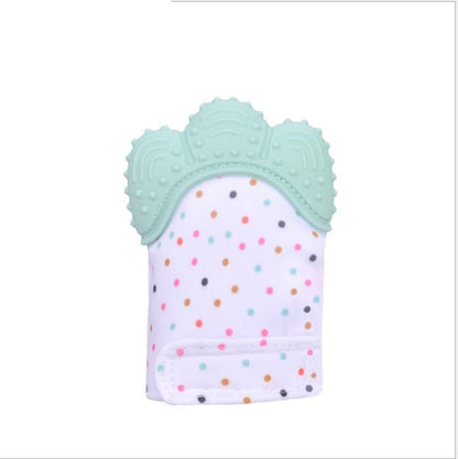 Baby teether baby anti-bite silicone molar gloves children's sound toys SimplyOnlineShopping