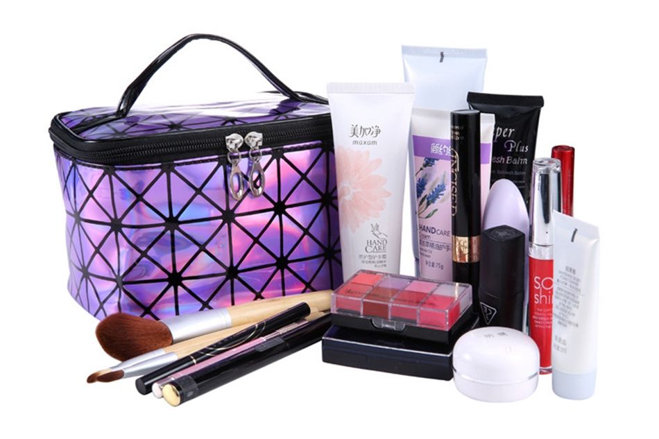 3D Laser Cosmetic Bag – Holographic & Waterproof
