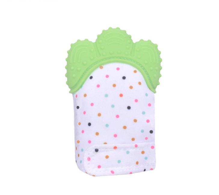 Baby teether baby anti-bite silicone molar gloves children's sound toys SimplyOnlineShopping