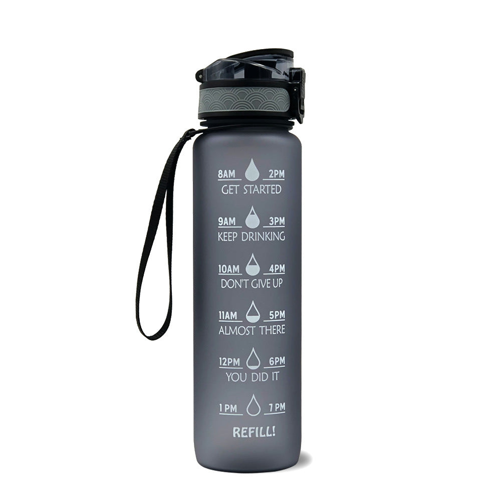 Trinkflasche 1L Zeitmarkierung