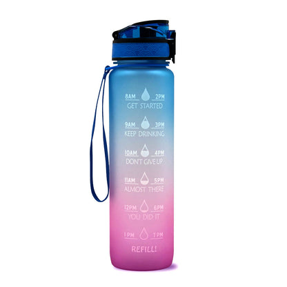 Trinkflasche 1L Zeitmarkierung