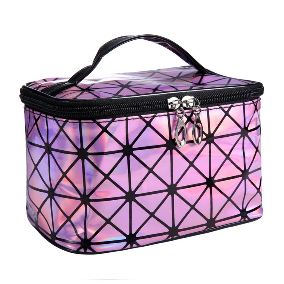 3D Laser Cosmetic Bag – Holographic & Waterproof