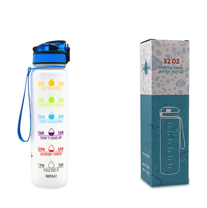 Trinkflasche 1L Zeitmarkierung