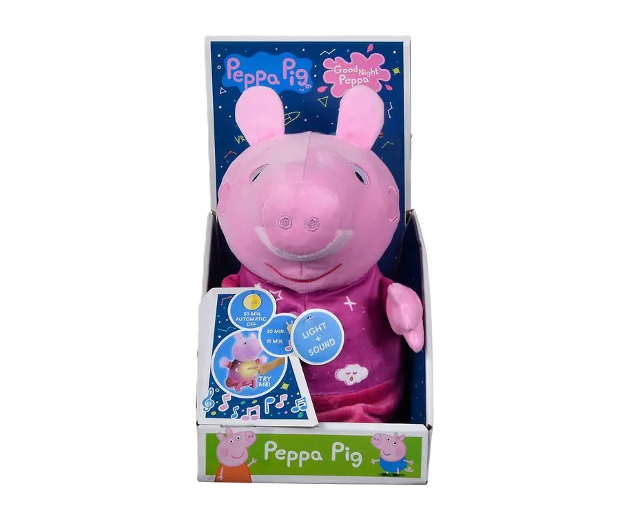 Peppa Pig Plüschfigur Gute Nacht Peppa 25 cm SimplyOnlineShopping