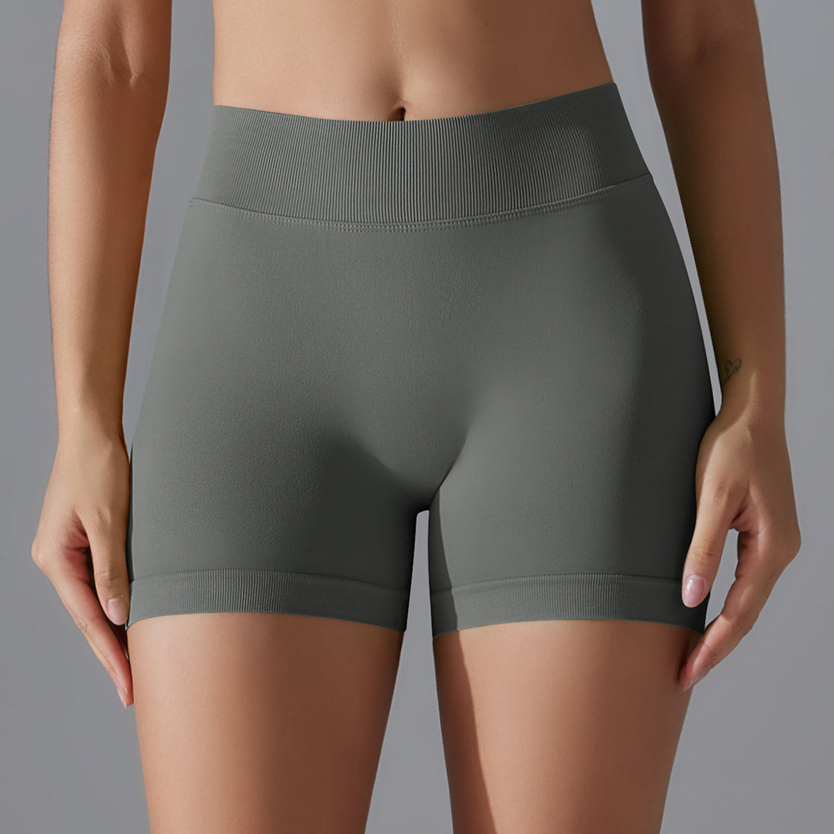 Yoga Shorts Damen Hochbund Figurformend