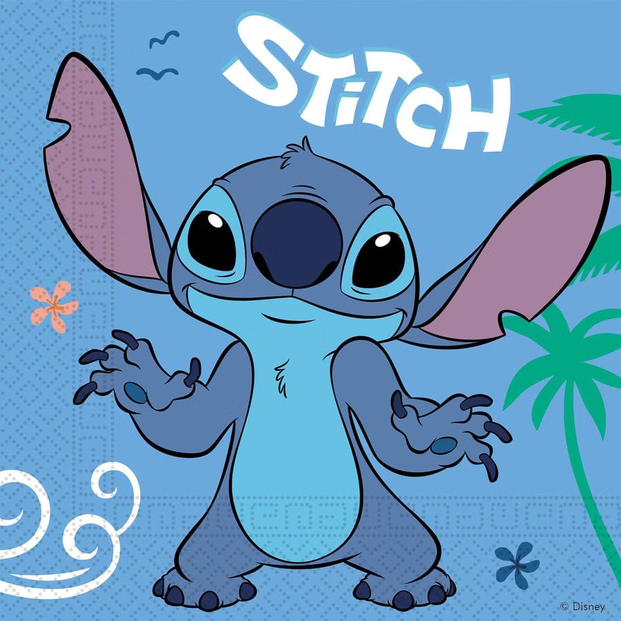 Stitch - 52-teiliges Party Geschirrset mit großen Tellern