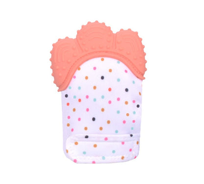 Baby teether baby anti-bite silicone molar gloves children's sound toys SimplyOnlineShopping