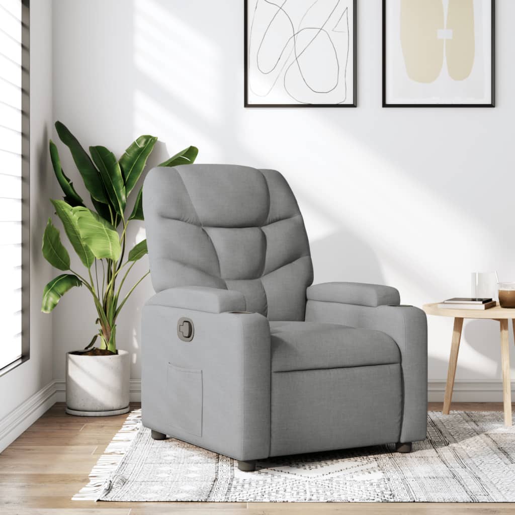 Recliner with manual tilt system