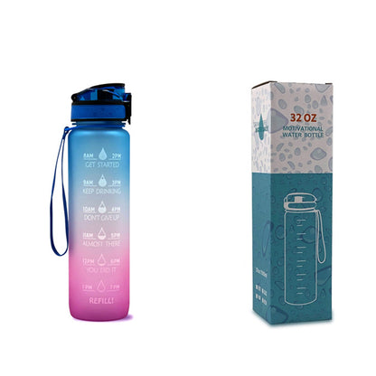 Trinkflasche 1L Zeitmarkierung