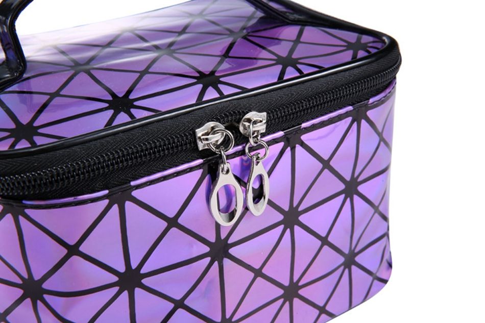 3D Laser Cosmetic Bag – Holographic & Waterproof