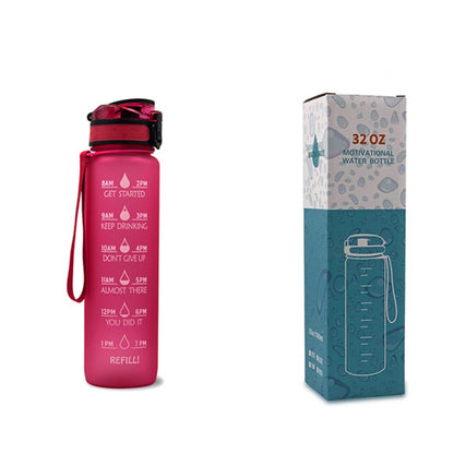 Trinkflasche 1L Zeitmarkierung