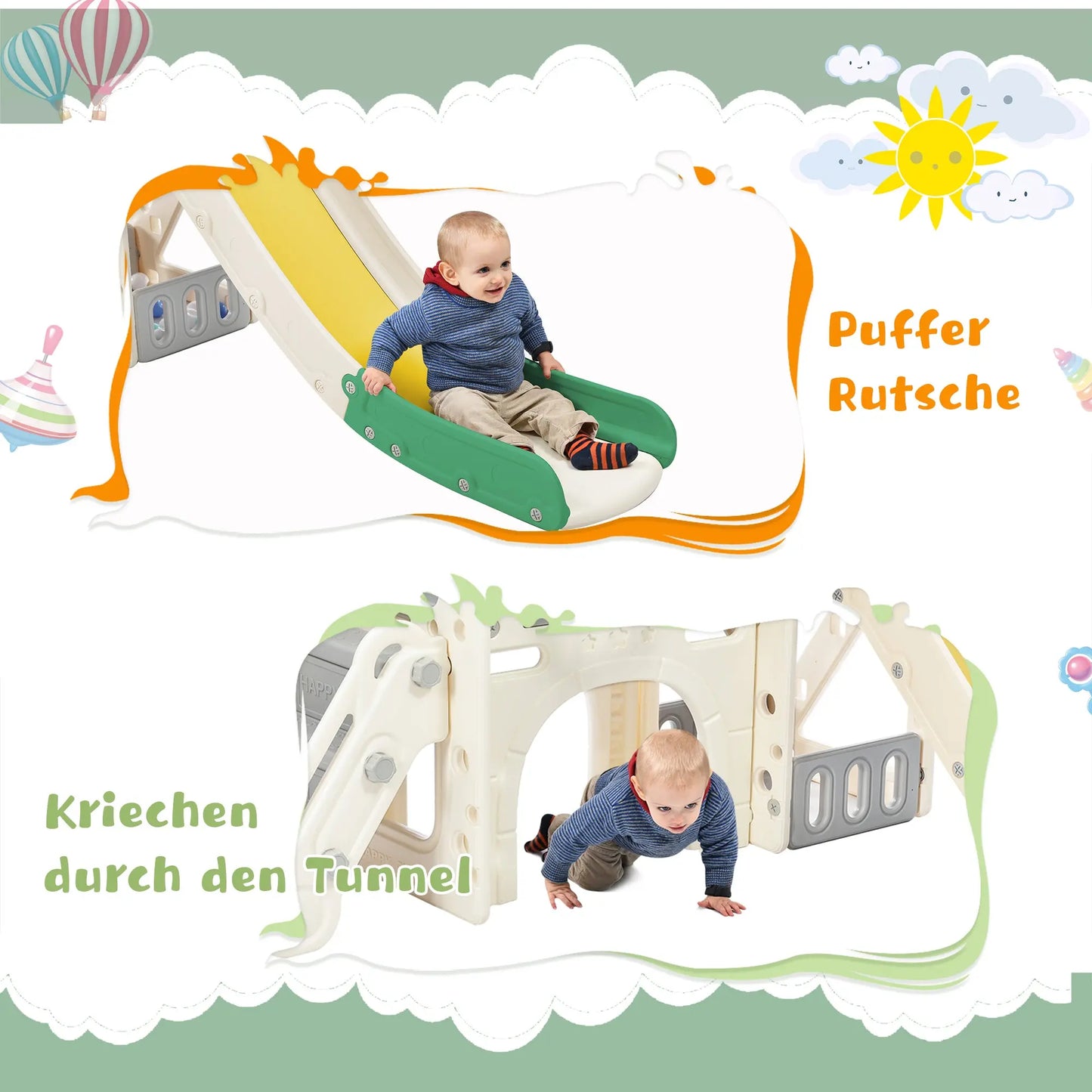 Kombirutsche Aus Hochdichtem Polyethylen Fur Kinder SimplyOnlineShopping