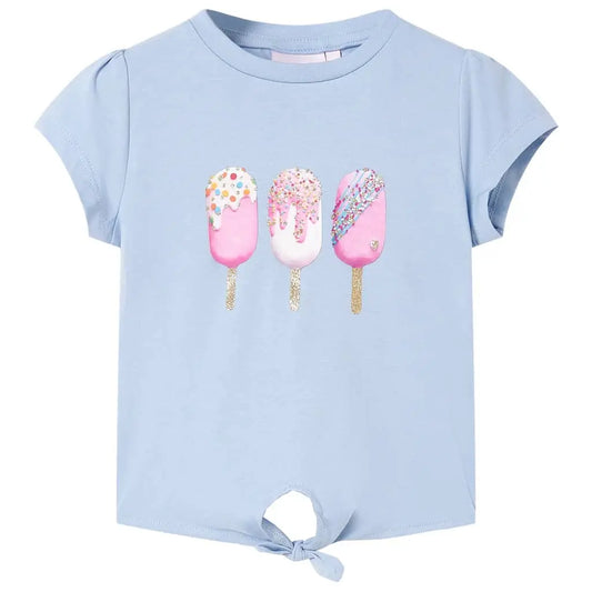 Kinder T‑Shirt – Ice Cream Print SimplyOnlineShopping