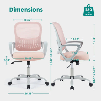 Tall Office Chair For Standing Desk With Adjustable Foot Ring,Counter Height Office Chairs SimplyOnlineShopping