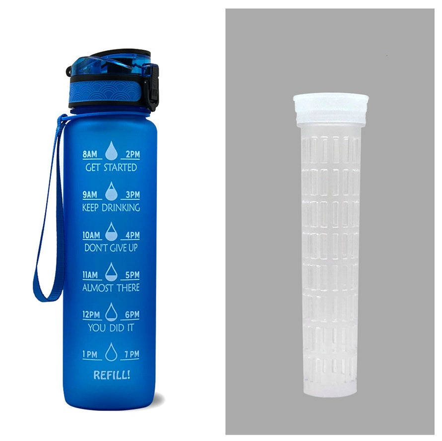 Trinkflasche 1L Zeitmarkierung