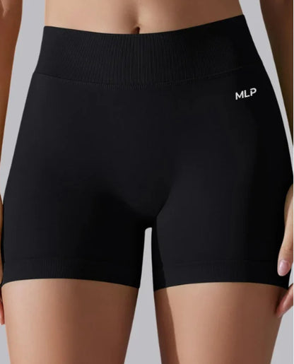 Yoga Shorts Damen Hochbund Figurformend