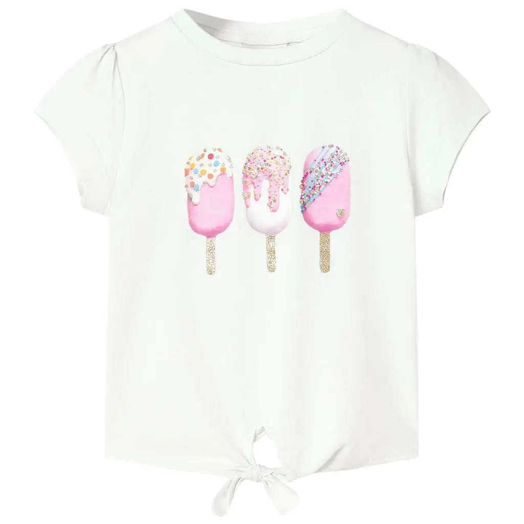 Kinder T‑Shirt – Ice Cream Print SimplyOnlineShopping